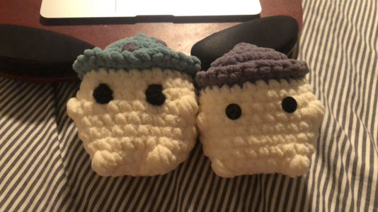 MINI Emotional Support Mushroom Boy, Crochet Cute Snuggly Mushroom Boy