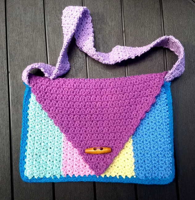 Crochet Handbags Shoulder Bag, Crochet Messenger Bags