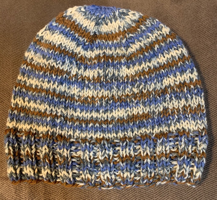 Basic Self Striping Sock Hat: Knitting pattern | Ribblr