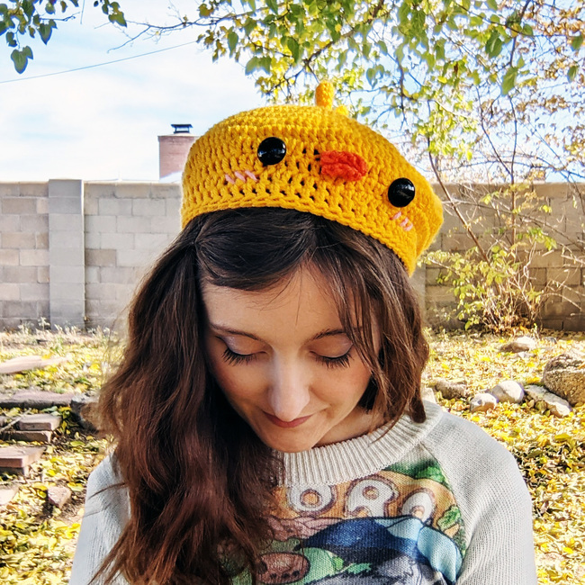 Hey everyone! I finally finished the duck pattern and it also includes  beret and bag pattern c: : r/crochet