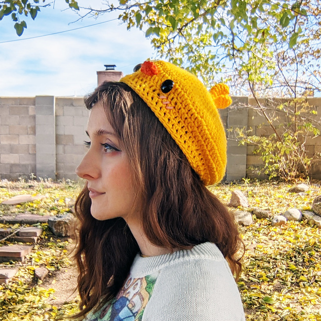 Hey everyone! I finally finished the duck pattern and it also includes  beret and bag pattern c: : r/crochet