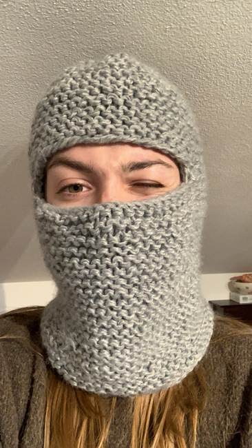 Balaclava / BALACLAVA knitted with Two Needles 