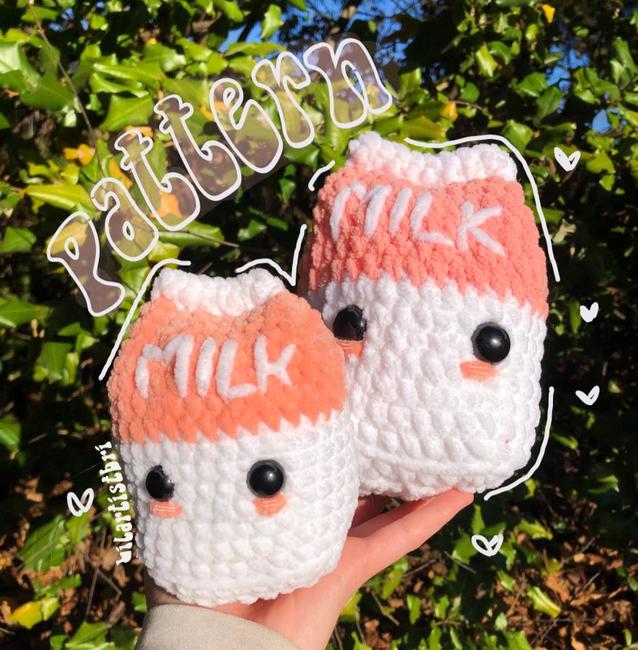 Milk Carton Crochet pattern Ribblr