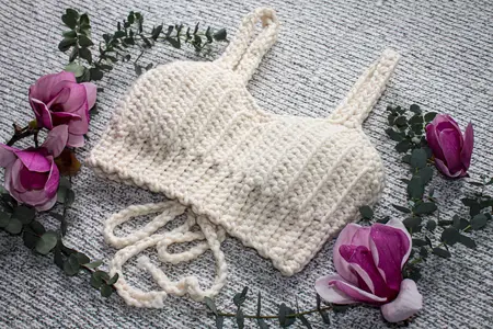 FREE Hot Cocoa Bralette super bulky: Crochet pattern