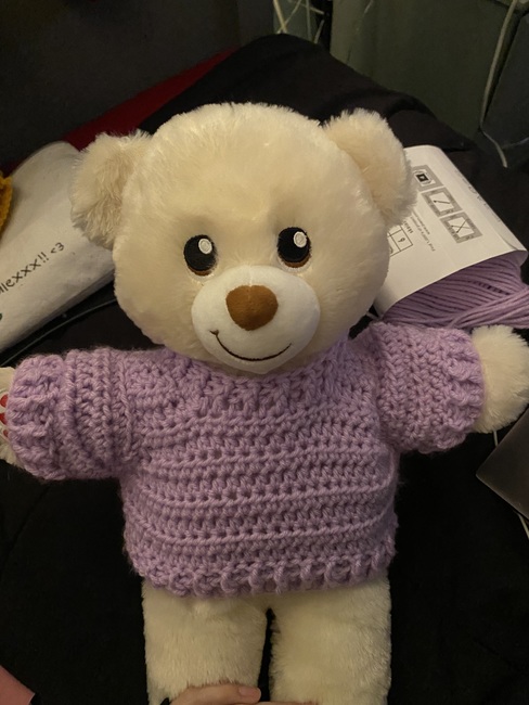 Crochet Sweater Teddy Bear Pattern 