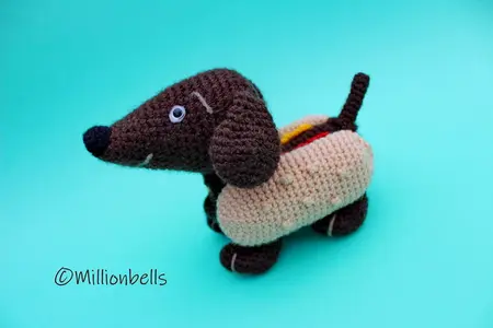 Amigurumi Hot Dog - Dachshund