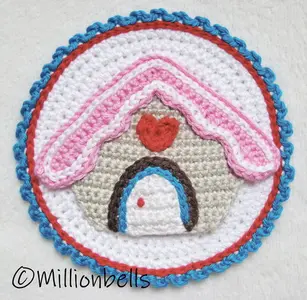 Gingerbread House Christmas Applique