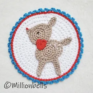 Fawn Christmas Applique