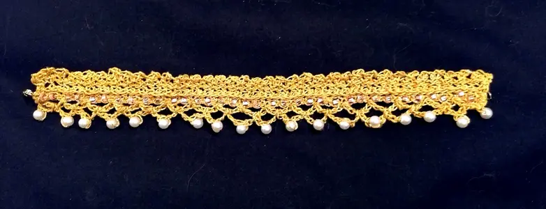 Pink, Gold, & Pearl Choker