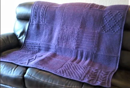 Tunisian Sampler Blanket