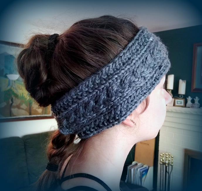 Braided Ponytail Headband: Knitting pattern