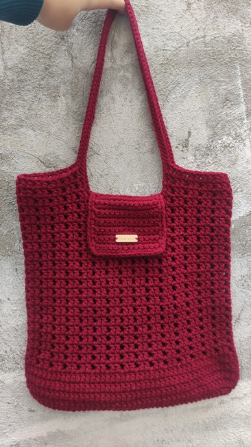 Easy Crochet Mesh Bag Free Pattern  Como tejer con crochet, Croché,  Ganchillo único