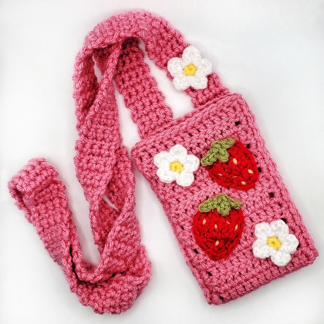 PDF DIGITAL CROCHET Pattern Phone Bag/cross Body Cell Phone 