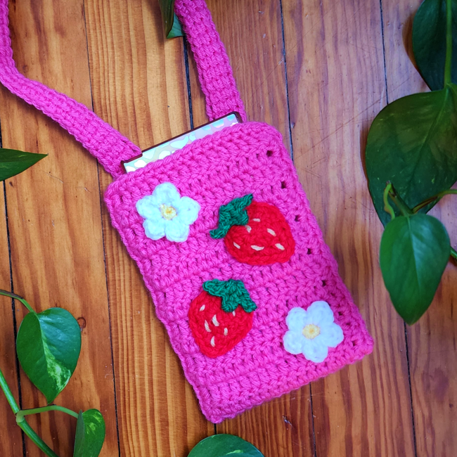 Natural Crochet Phone Bag, Bags & Wallets | FatFace.com