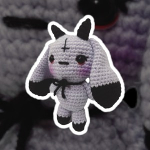 Pastel Goth Bunny Crochet Pattern Goth Plush Cute Rabbit -  Israel