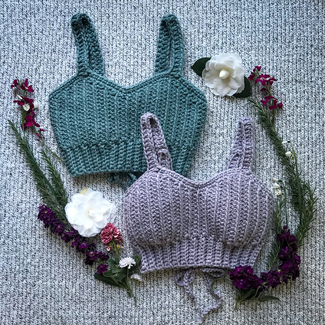 M0sshroom make for Seashore Bralette (Size 5 Yarn)