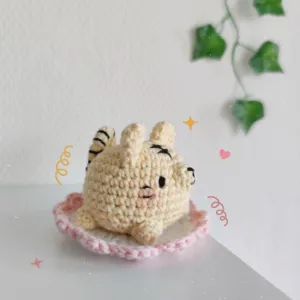 Sakura Mochi Tiger Amigurumi