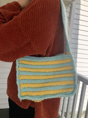 Striped Shoulder Bag