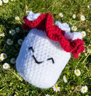 Marshmallow Mushroom Friend Amigurumi