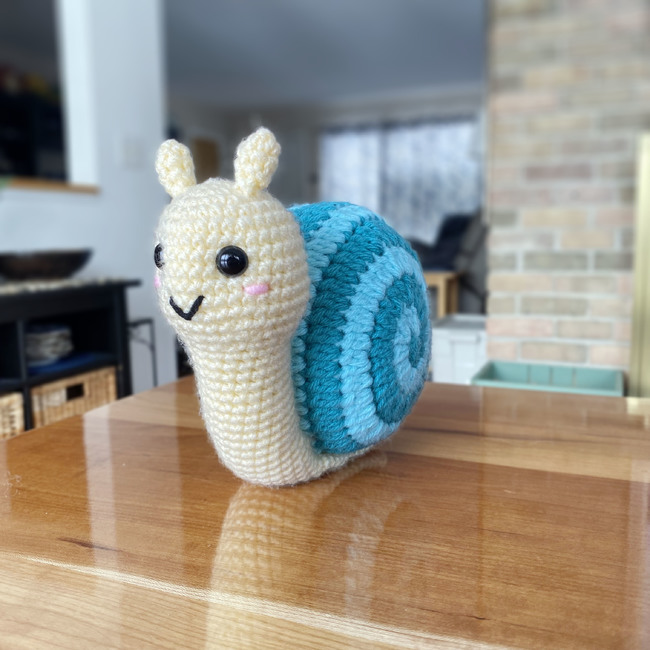 Crochet Plush Snail