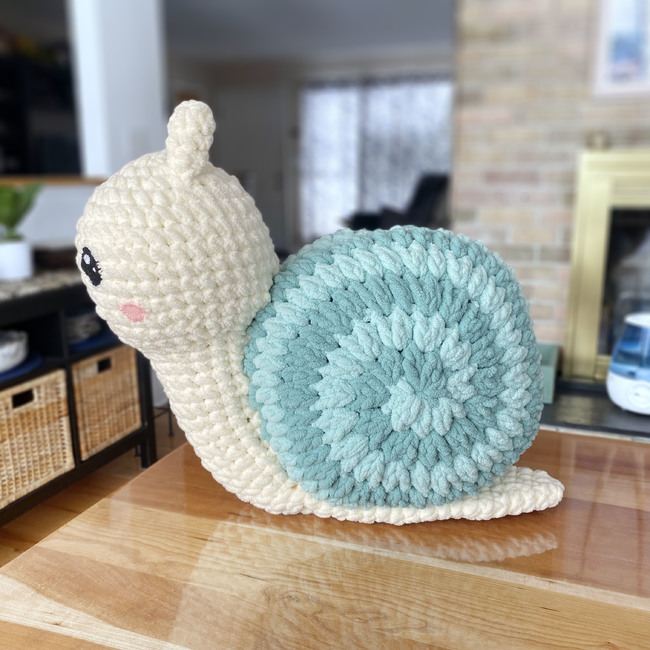 Crochet Plush Snail