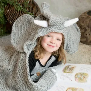 Hooded Elephant Blanket