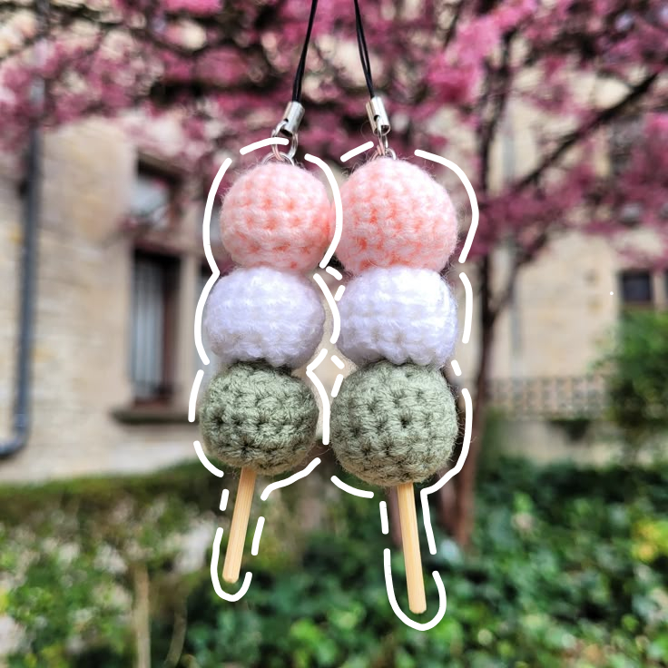 Dango Pattern FREE Cute Dango Dessert: Crochet pattern | Ribblr
