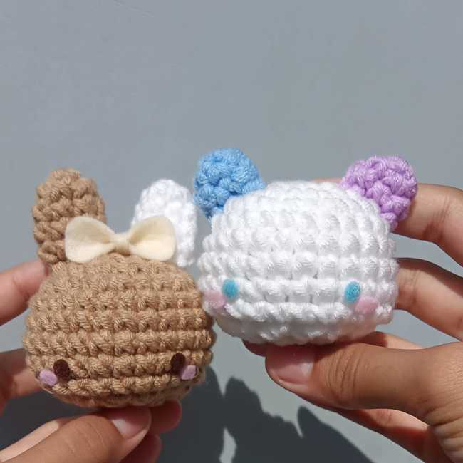 Crochet bear and bunny amigurumi pattern