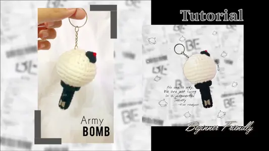 Army Bomb Keychain Crochet ePattern - Qroche’
