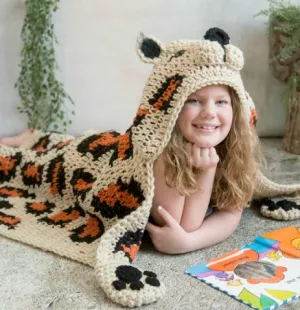 Hooded Leopard Blanket