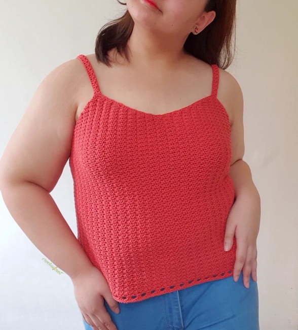 Prelude Camisole Crochet pattern Ribblr