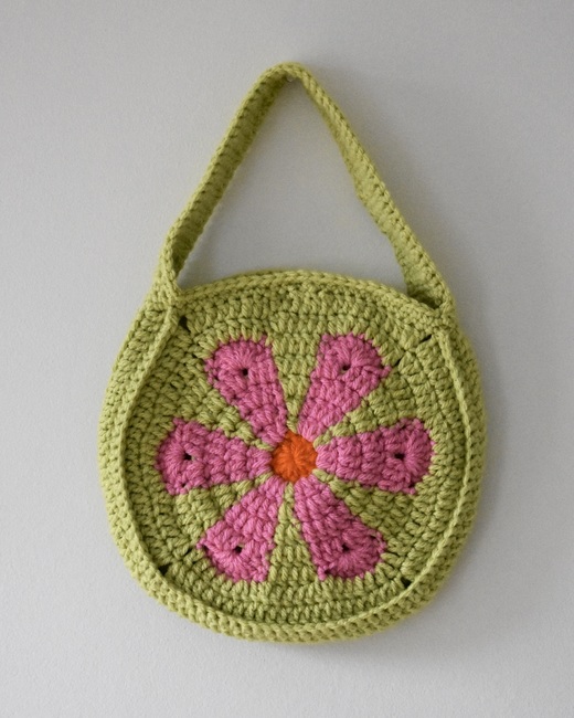 How to crochet Bag, Easy Crochet Mini Flower Bag