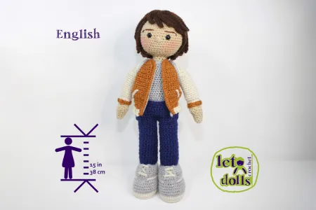 Yves Small Crochet Doll: Crochet pattern