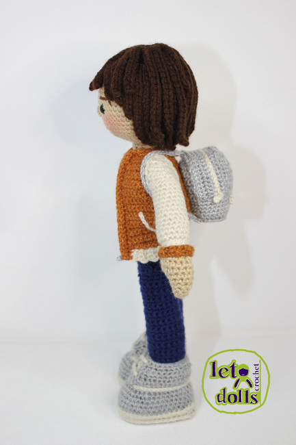 Yves Small Crochet Doll: Crochet pattern