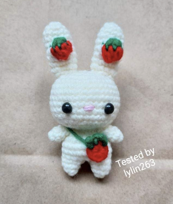 Strawberry bunny Crochet pattern Ribblr