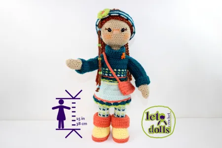 Zoe Small Crochet Doll