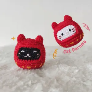 Cat daruma amigurumi