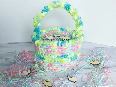 Funky Tie Dye Easter Basket