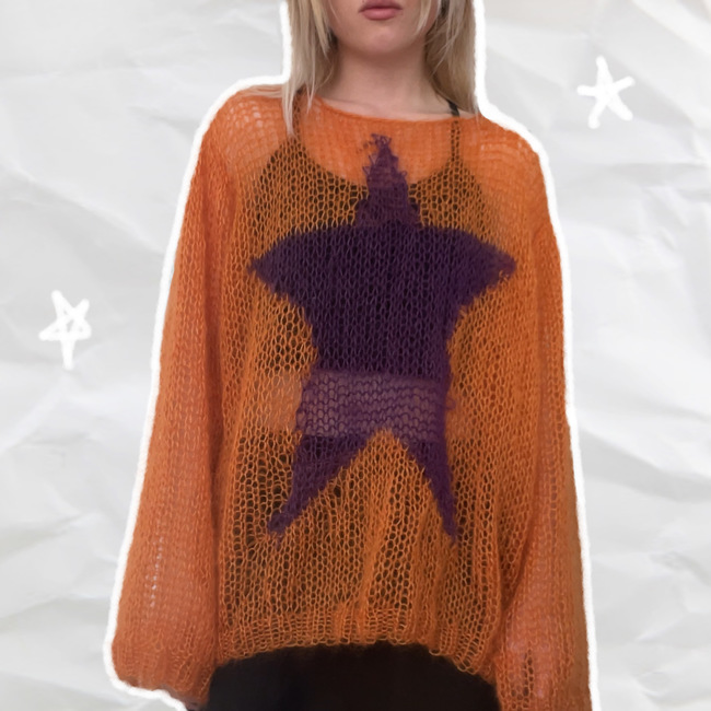 star knit jumper Knitting