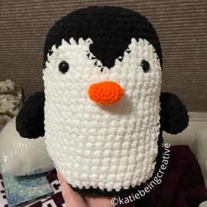 Penguin Plushie Crochet Pattern (Inspired by Puff the penguin squishmallow)