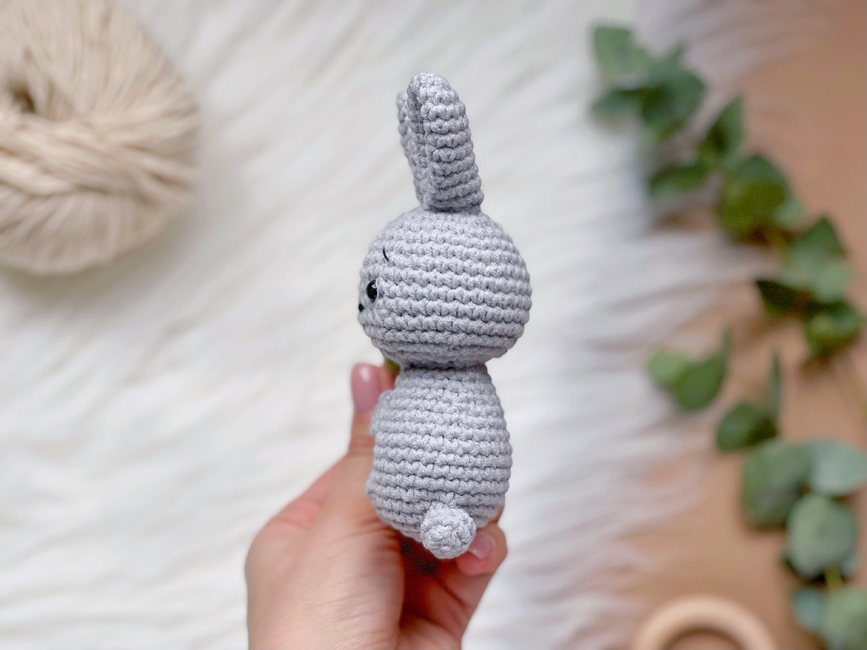 Crochet baby rattle Bunny: Crochet pattern | Ribblr