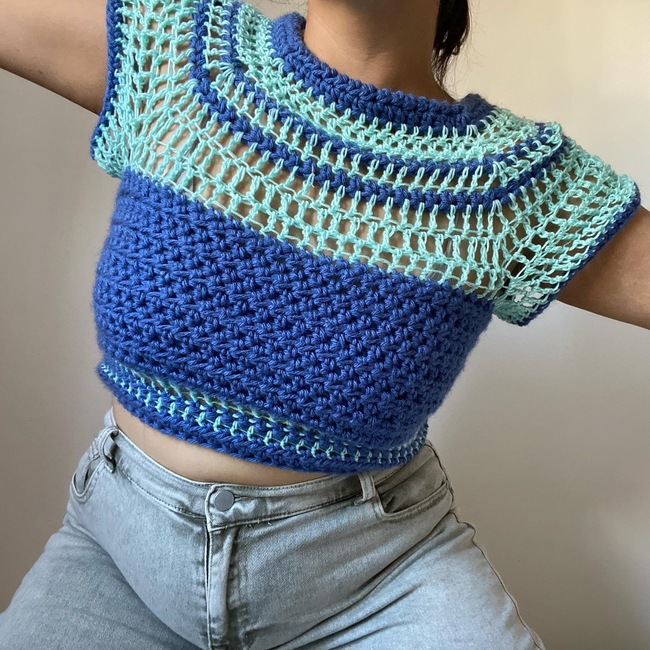 Hot Mesh Top: Crochet pattern | Ribblr