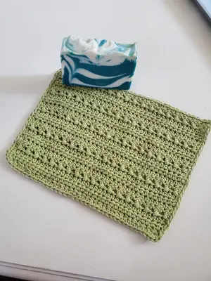 Twisted Vines Crochet Washcloth