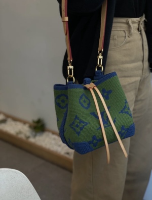 LLBC • Louis Vuitton inspired Crochet bag Tapestry Crochet