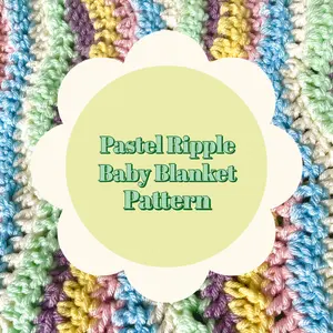 Pastel Ripple Baby Blanket