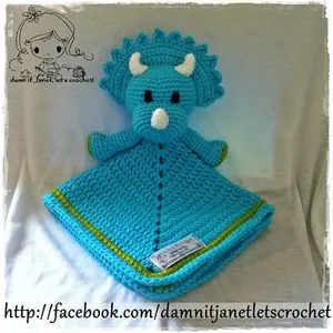 Triceratops Security Blanket