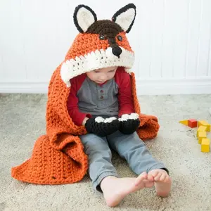 Hooded Woodland Fox Blanket