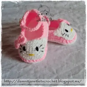 Hello Kitty Baby Booties (newborn - 12 months)