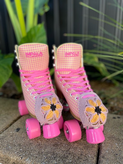 Crochet Toe Caps – Rad Gal Roller Skate