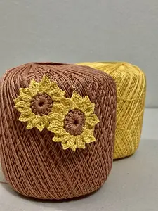 Crochet Sunflower Earrings Pattern